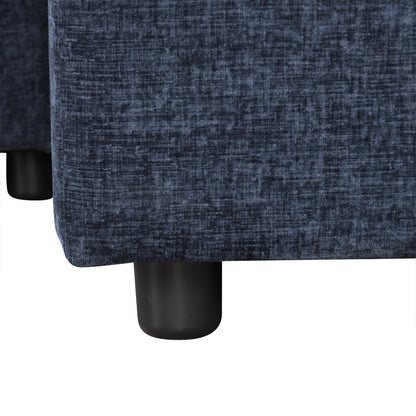 Divano letto componibile a 3 posti a L con spazio di archiviazione e cuscini rimovibili, convertibile gratuitamente per soggiorno e appartamento