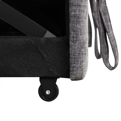 Divano letto componibile a 3 posti a L con spazio di archiviazione e cuscini rimovibili, convertibile gratuitamente per soggiorno e appartamento