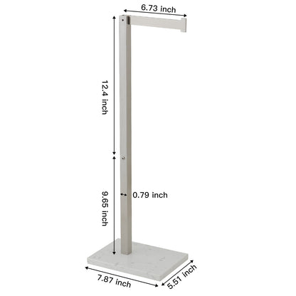 Porta carta igienica indipendente con base in marmo naturale