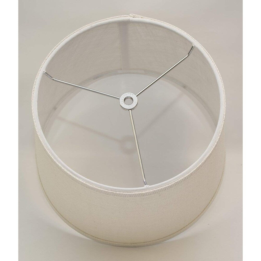 Paralume in tela di iuta a tamburo francese, misura inferiore da 12 a 16