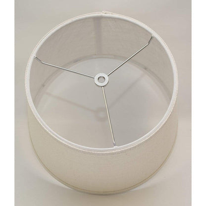 Paralume in tela di iuta a tamburo francese, misura inferiore da 12 a 16