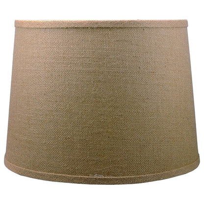 Paralume in tela di iuta a tamburo francese, misura inferiore da 12 a 16