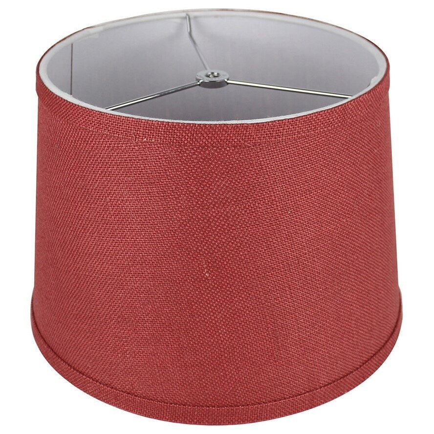 Paralume in tela di iuta a tamburo francese, misura inferiore da 12 a 16