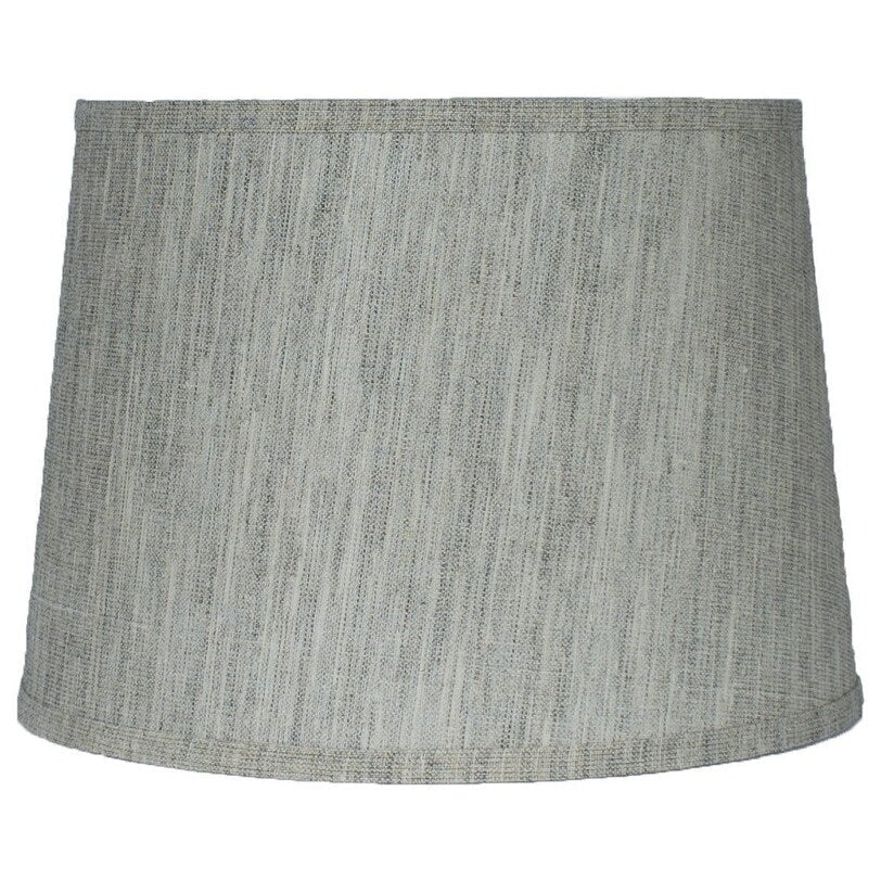 Paralume a tamburo francese, lino testurizzato, 12 superiore, 14 inferiore, 10 inclinato