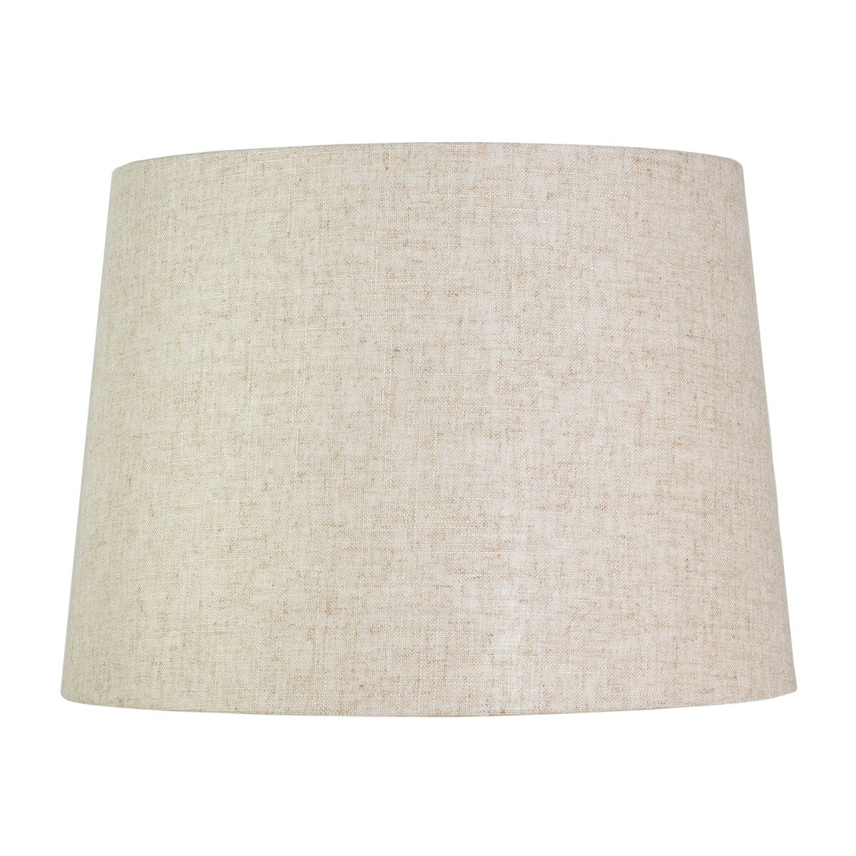 Paralume a tamburo francese, lino testurizzato, 12 superiore, 14 inferiore, 10 inclinato