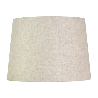 Paralume a tamburo francese, lino testurizzato, 12 superiore, 14 inferiore, 10 inclinato