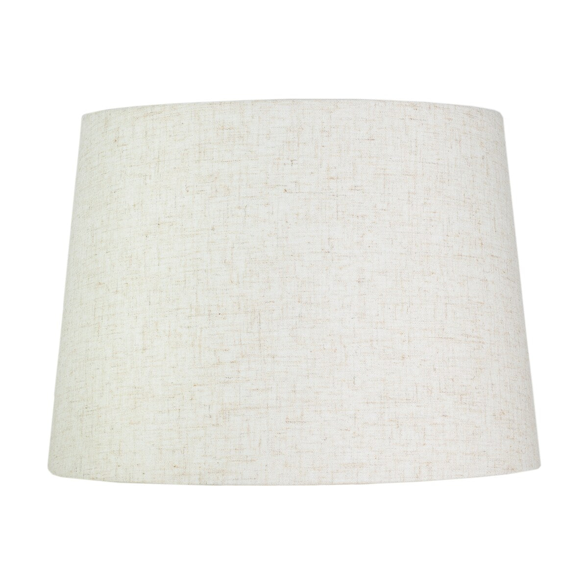 Paralume a tamburo francese, lino testurizzato, 12 superiore, 14 inferiore, 10 inclinato