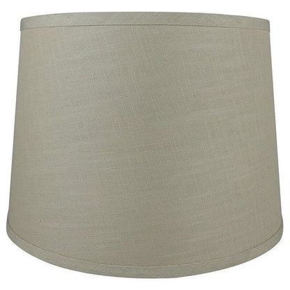 Paralume a tamburo francese, lino testurizzato, 12 superiore, 14 inferiore, 10 inclinato