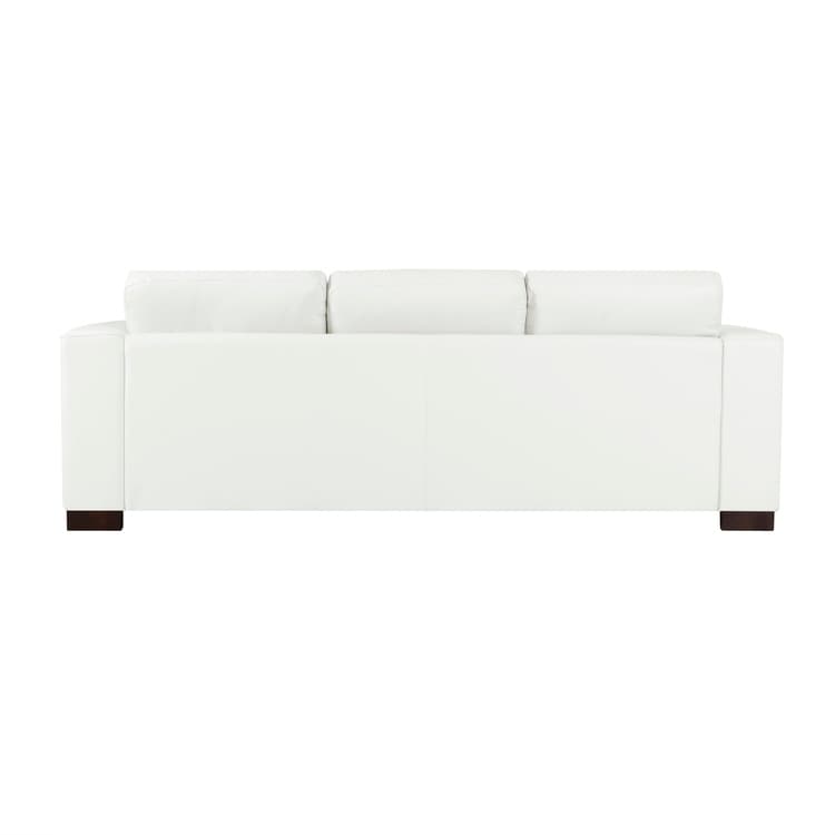 Divano oversize in vera pelle - Divano da soggiorno di metà secolo dal comfort estremo, divano moderno con robuste gambe a blocco