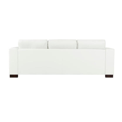 Divano oversize in vera pelle - Divano da soggiorno di metà secolo dal comfort estremo, divano moderno con robuste gambe a blocco