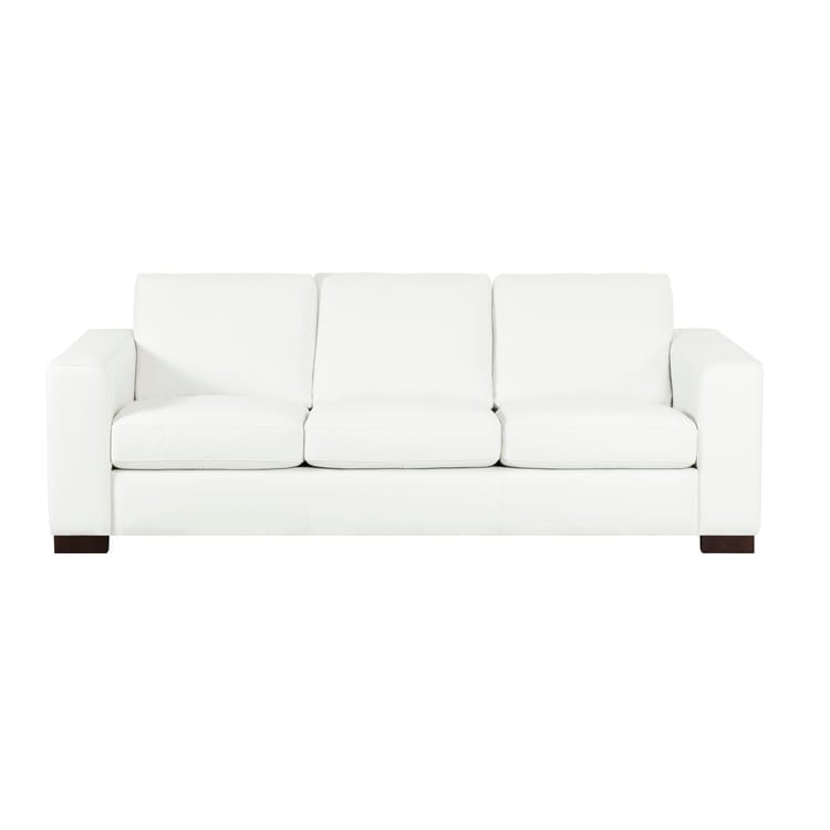 Divano oversize in vera pelle - Divano da soggiorno di metà secolo dal comfort estremo, divano moderno con robuste gambe a blocco