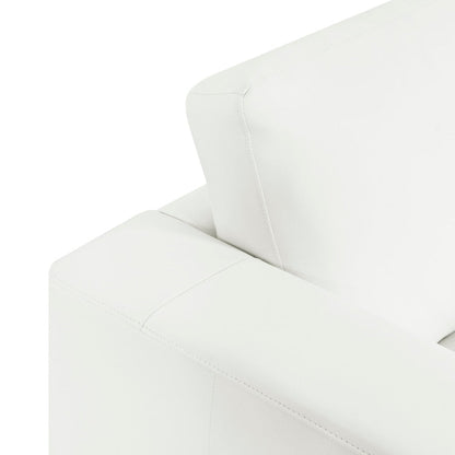 Divano oversize in vera pelle - Divano da soggiorno di metà secolo dal comfort estremo, divano moderno con robuste gambe a blocco