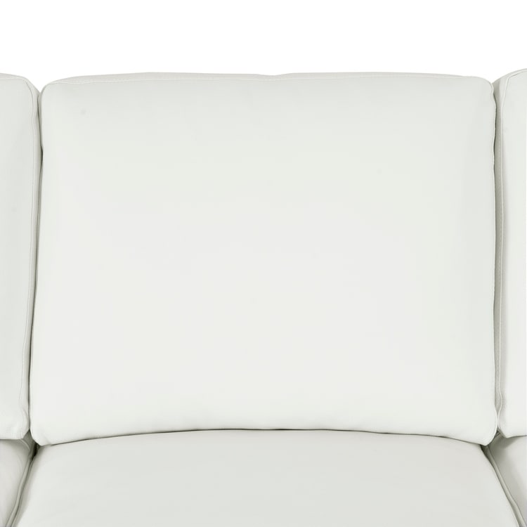 Divano oversize in vera pelle - Divano da soggiorno di metà secolo dal comfort estremo, divano moderno con robuste gambe a blocco