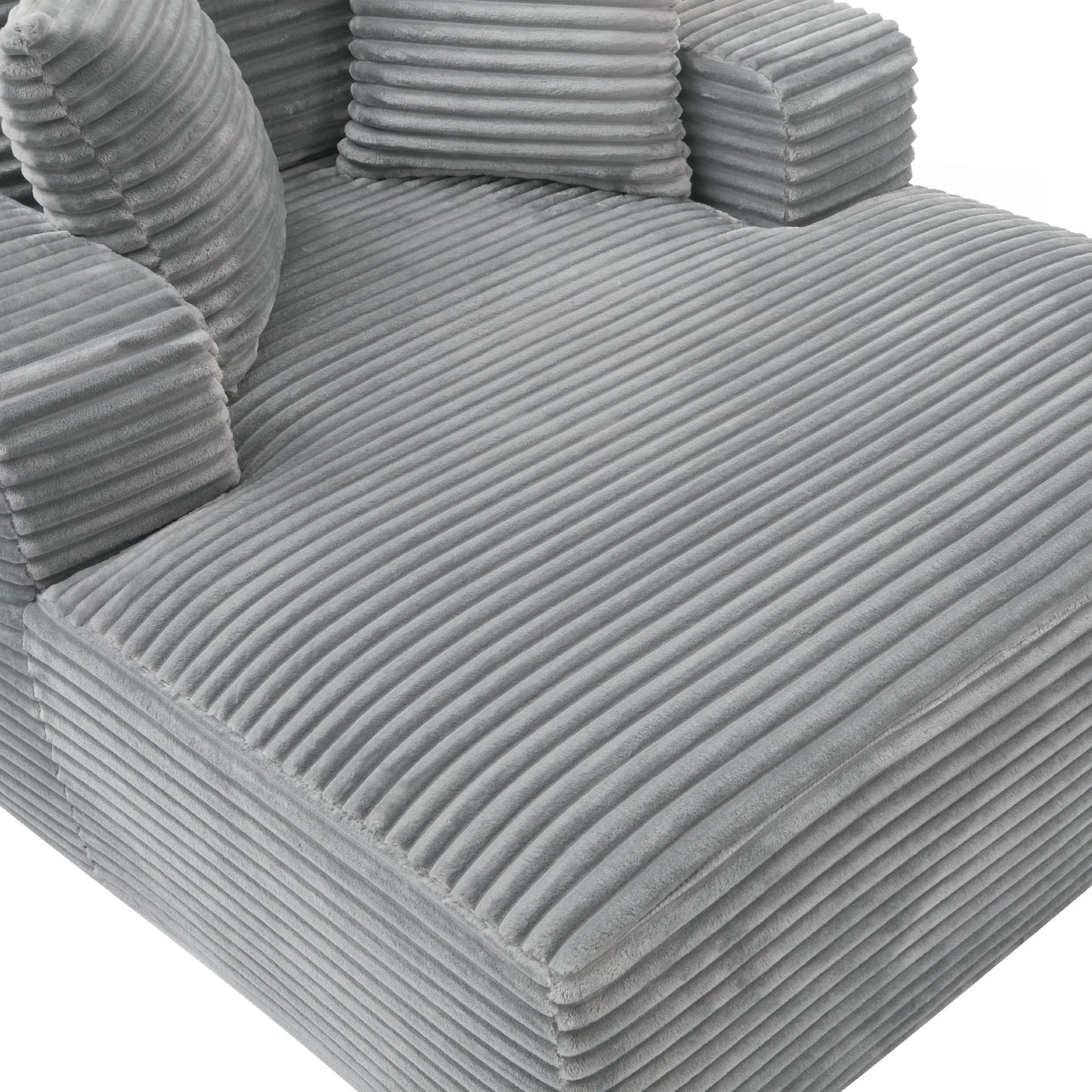 Divano letto chaise longue completamente compresso