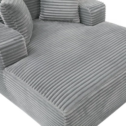 Divano letto chaise longue completamente compresso