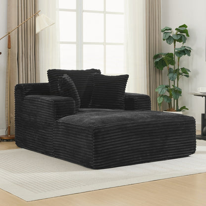 Divano letto chaise longue completamente compresso
