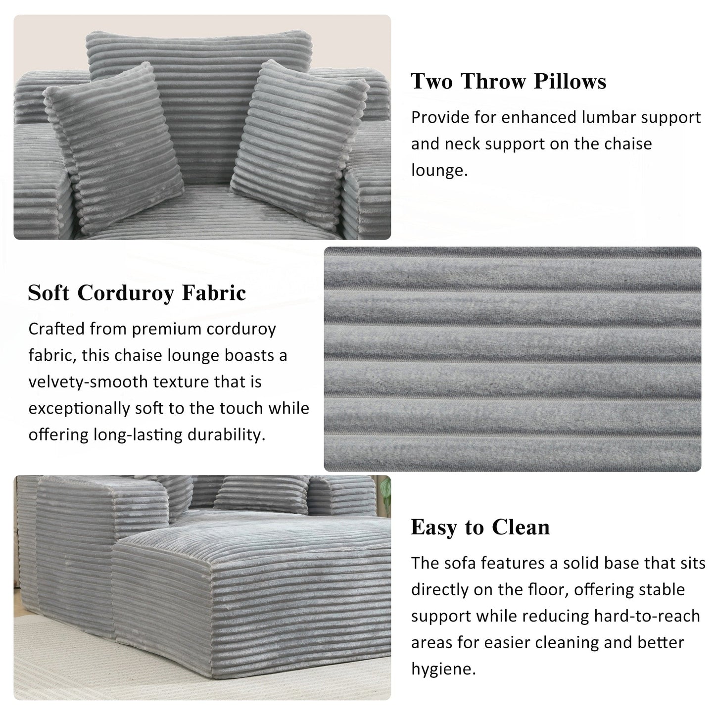 Divano letto chaise longue completamente compresso