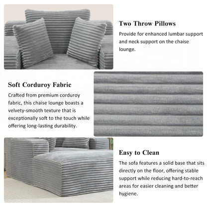 Divano letto chaise longue completamente compresso