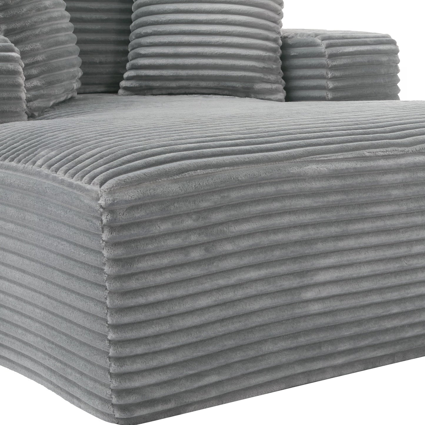 Divano letto chaise longue completamente compresso