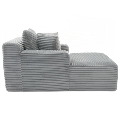 Divano letto chaise longue completamente compresso