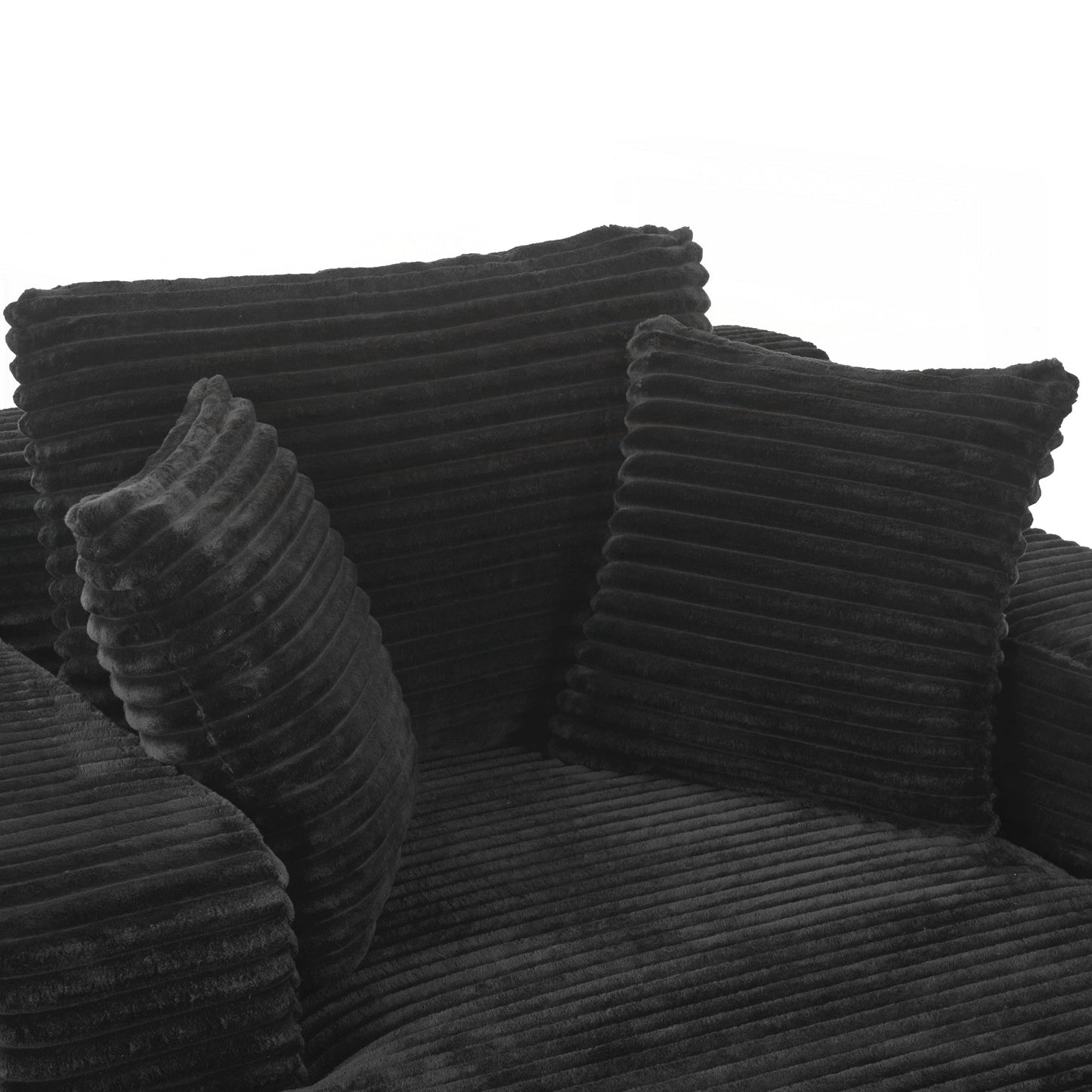 Divano letto chaise longue completamente compresso