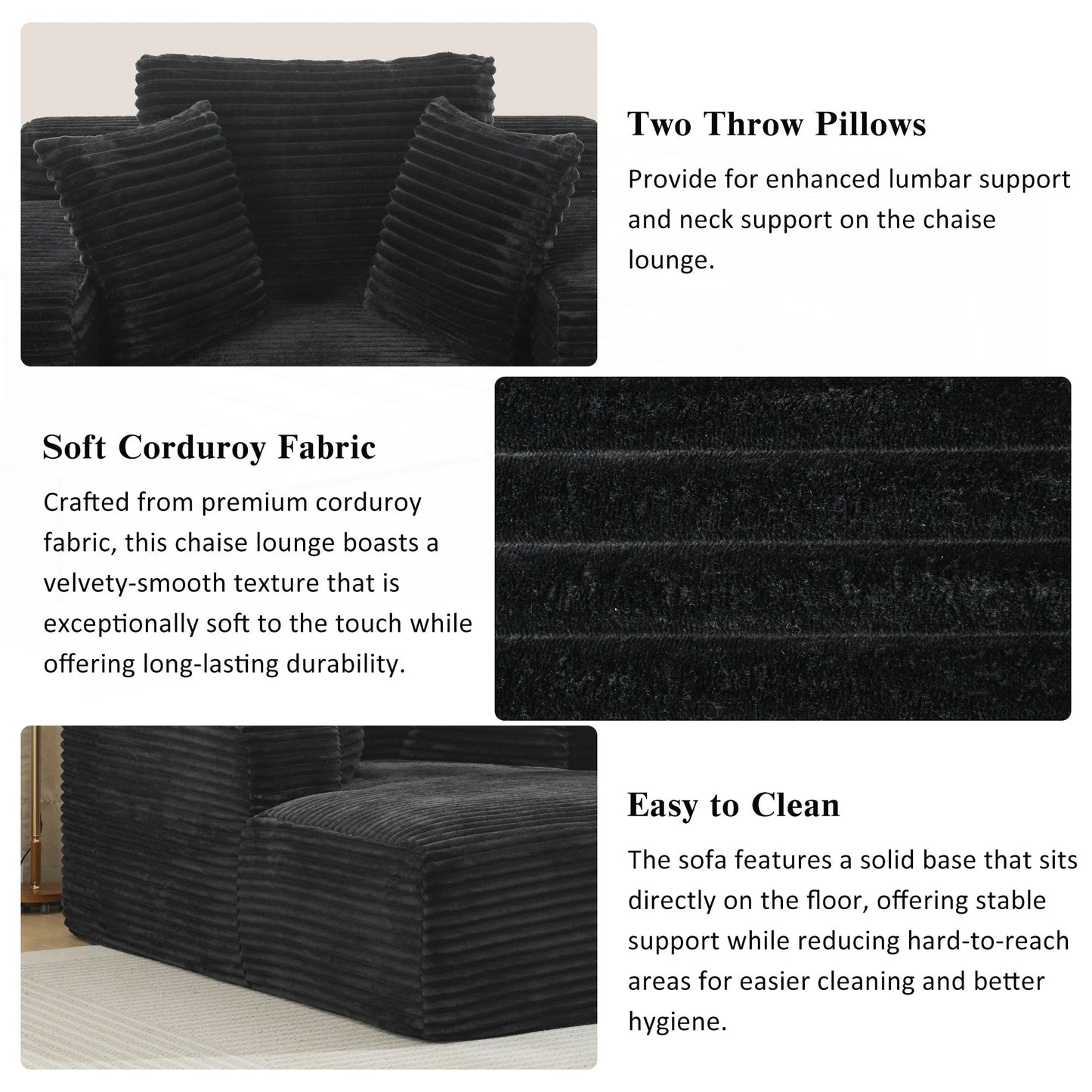 Divano letto chaise longue completamente compresso