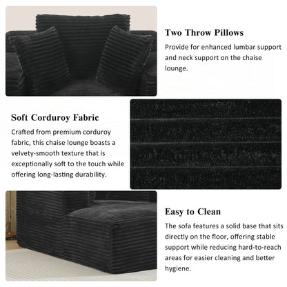 Divano letto chaise longue completamente compresso