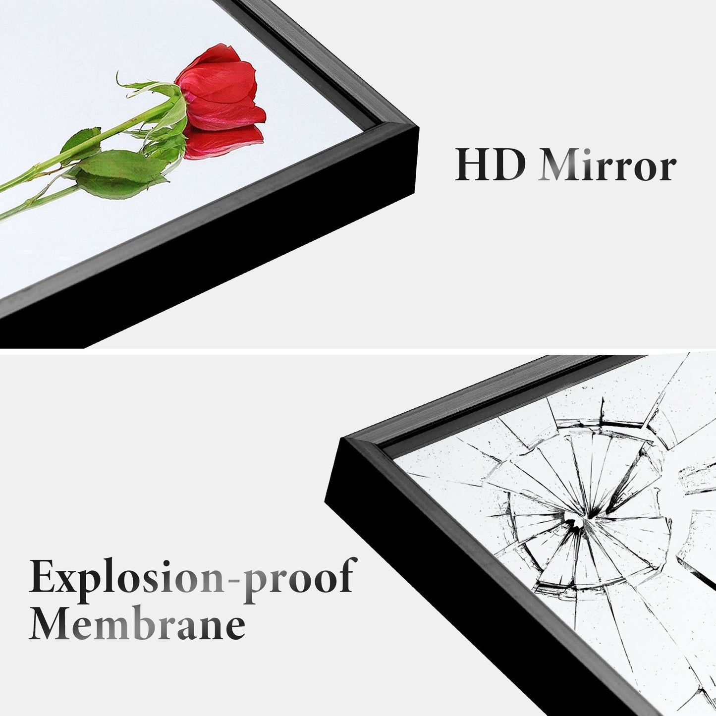 Specchio a figura intera, specchio da parete di grandi dimensioni, specchio a figura intera