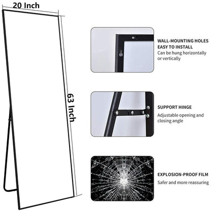 Grande specchio a figura intera da appendere alla parete