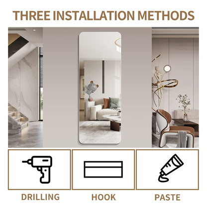 Specchio a parete a figura intera senza cornice