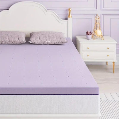 Coprimaterasso matrimoniale, coprimaterasso in memory foam di alta qualità da 2 pollici con design ventilato, rinfrescante e infuso di gel
