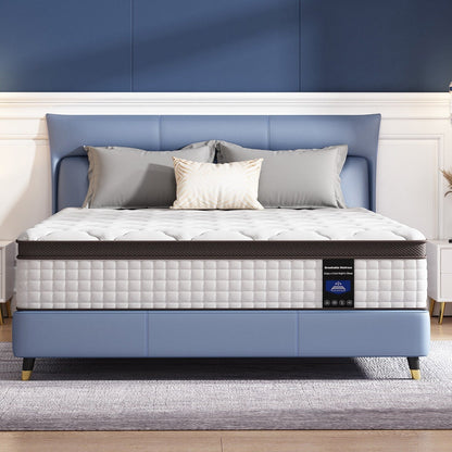 Materasso matrimoniale, materasso spesso 12 pollici, materasso ibrido, materasso spedito in una scatola