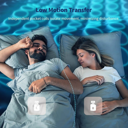 Materasso matrimoniale, materasso spesso 12 pollici, materasso ibrido, materasso spedito in una scatola