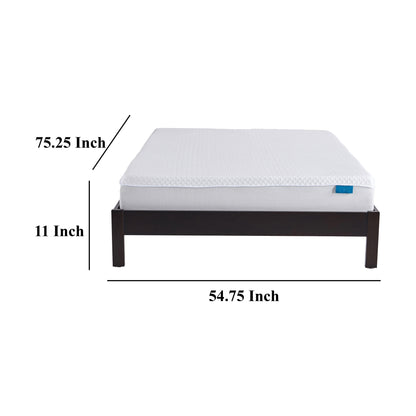 Materasso ibrido full size con supporto medio-rigido, schiuma bianca da 11 pollici