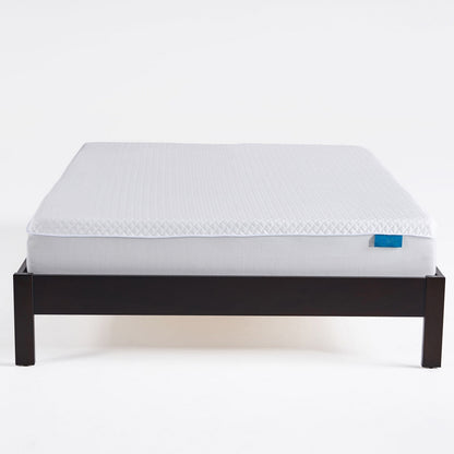 Materasso matrimoniale con livello di supporto medio-rigido, schiuma bianca da 10 pollici