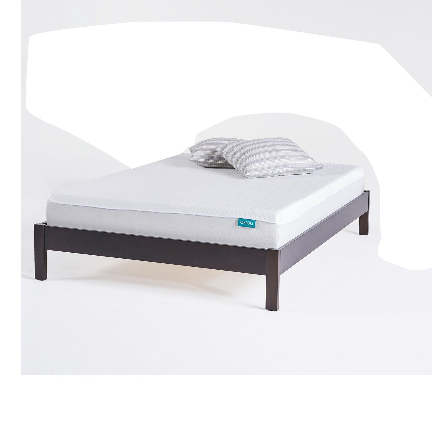 Materasso matrimoniale con livello di supporto medio-morbido, schiuma bianca da 10 pollici