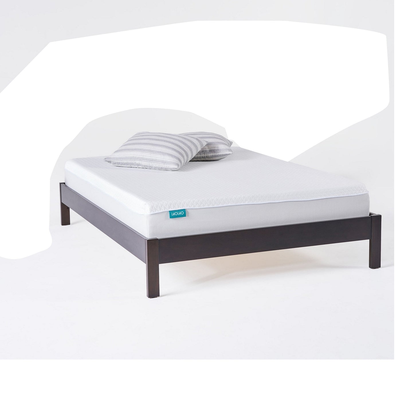 Materasso matrimoniale con livello di supporto medio-morbido, schiuma bianca da 10 pollici