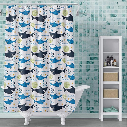 Tenda da doccia moderna e divertente in vinile PEVA stampato 72x72 in stili colorati