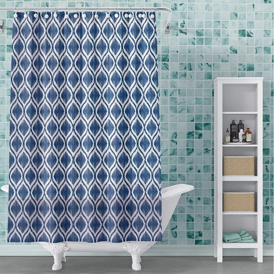 Tenda da doccia moderna e divertente in vinile PEVA stampato 72x72 in stili colorati