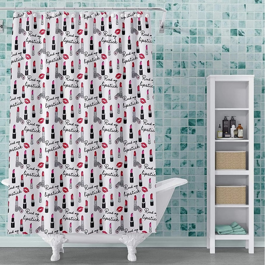 Tenda da doccia moderna e divertente in vinile PEVA stampato 72x72 in stili colorati