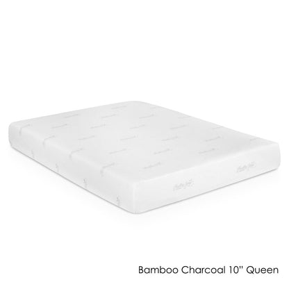 Materasso in memory foam Furinno HSleep da 10 pollici Queen-size infuso di carbone di bambù