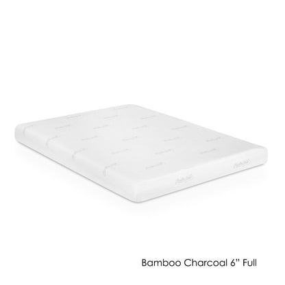 Materasso in memory foam Furinno HSleep da 6 pollici, formato standard, infuso di carbone di bambù