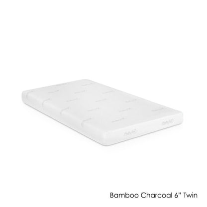 Materasso in memory foam infuso di carbone di bambù Furinno HSleep da 6 pollici per letto singolo