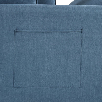 Divano moderno trasformabile Araminta di Furniture of America con letto estraibile e cuscini