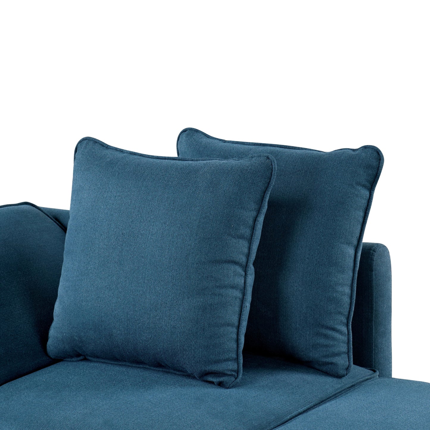 Divano moderno trasformabile Araminta di Furniture of America con letto estraibile e cuscini