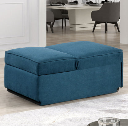 Divano moderno trasformabile Araminta di Furniture of America con letto estraibile e cuscini