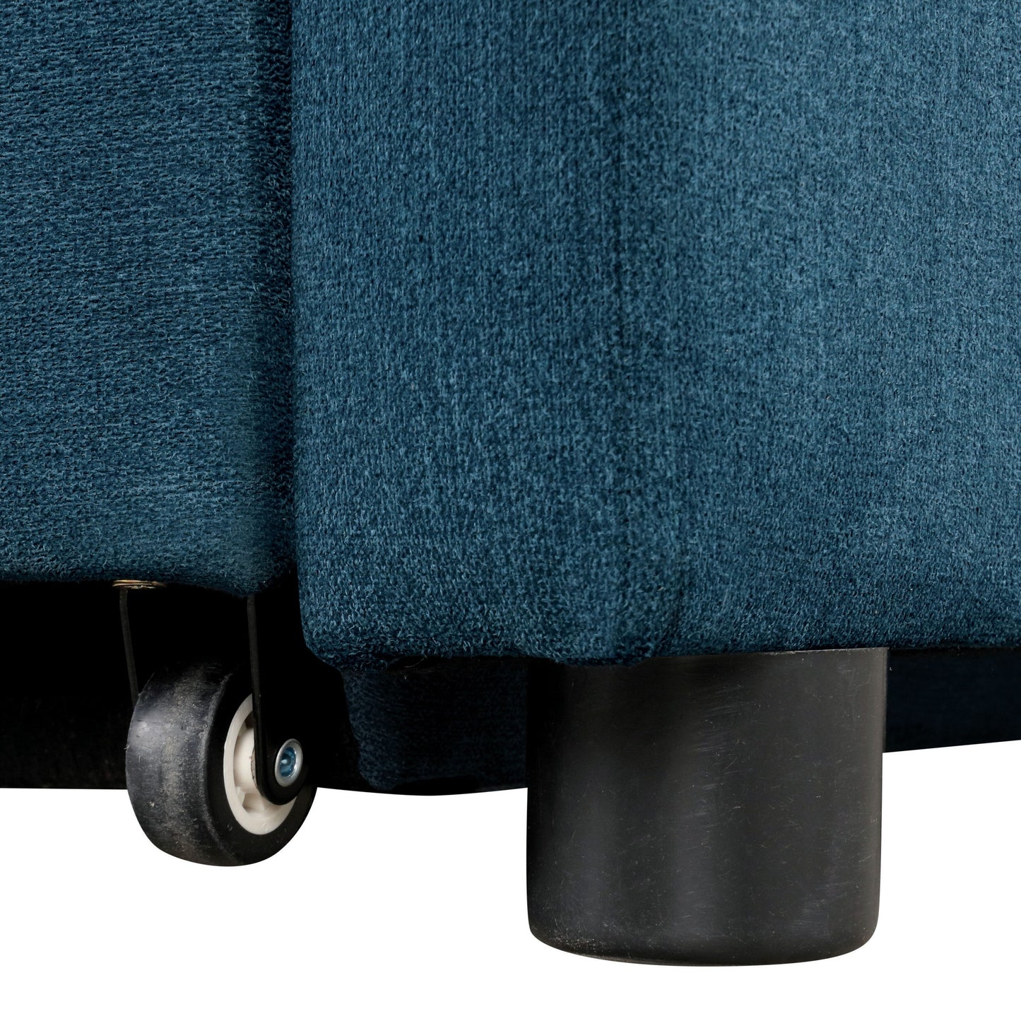 Divano moderno trasformabile Araminta di Furniture of America con letto estraibile e cuscini