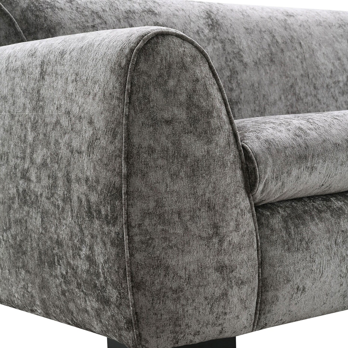 Divano moderno in stile panca Corwin di Furniture of America con tessuto certificato OEKO TEX