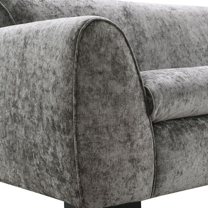 Divano moderno in stile panca Corwin di Furniture of America con tessuto certificato OEKO TEX