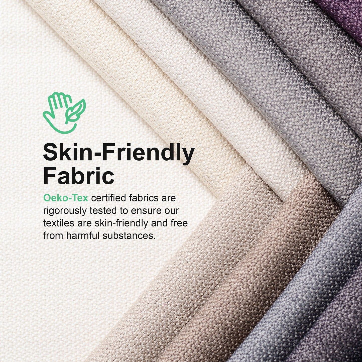 Divano moderno in stile panca Corwin di Furniture of America con tessuto certificato OEKO TEX